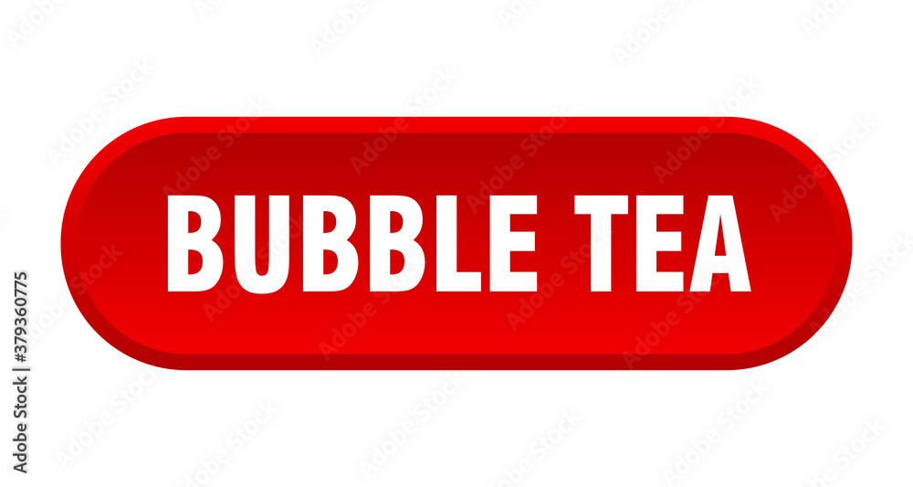 bubble tea button. rounded sign on white background bubble tea button. rounded sign on white background