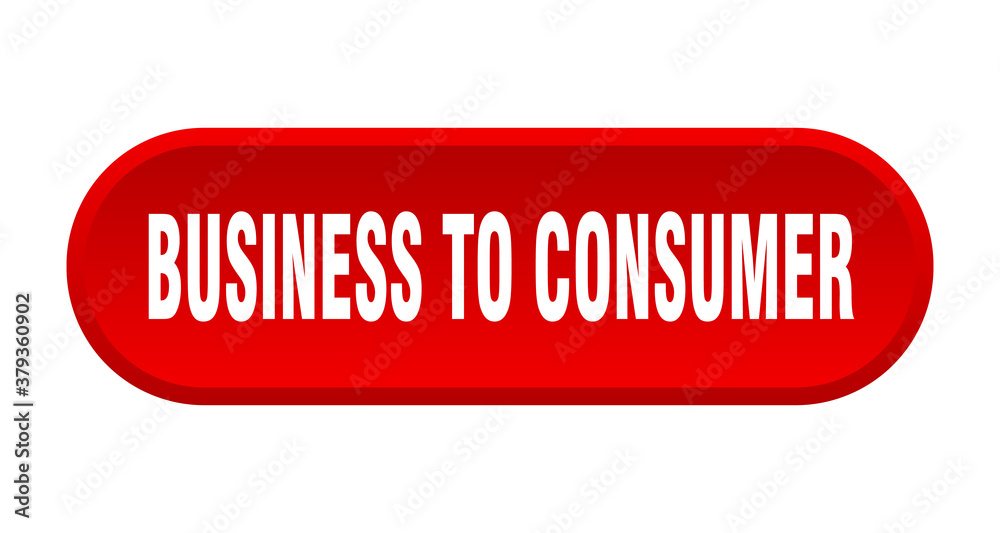 business to consumer button. rounded sign on white background business to consumer button. rounded sign on white background
