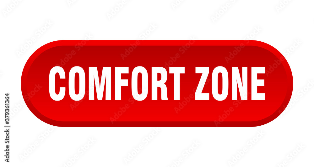 comfort zone button. rounded sign on white background comfort zone button. rounded sign on white background