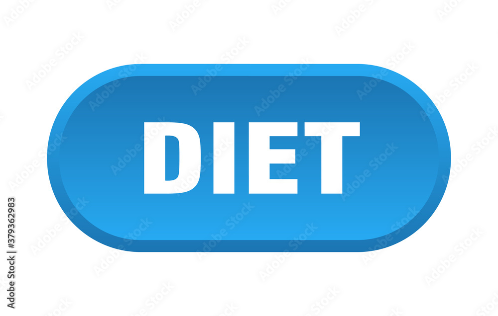 diet button. rounded sign on white background diet button. rounded sign on white background
