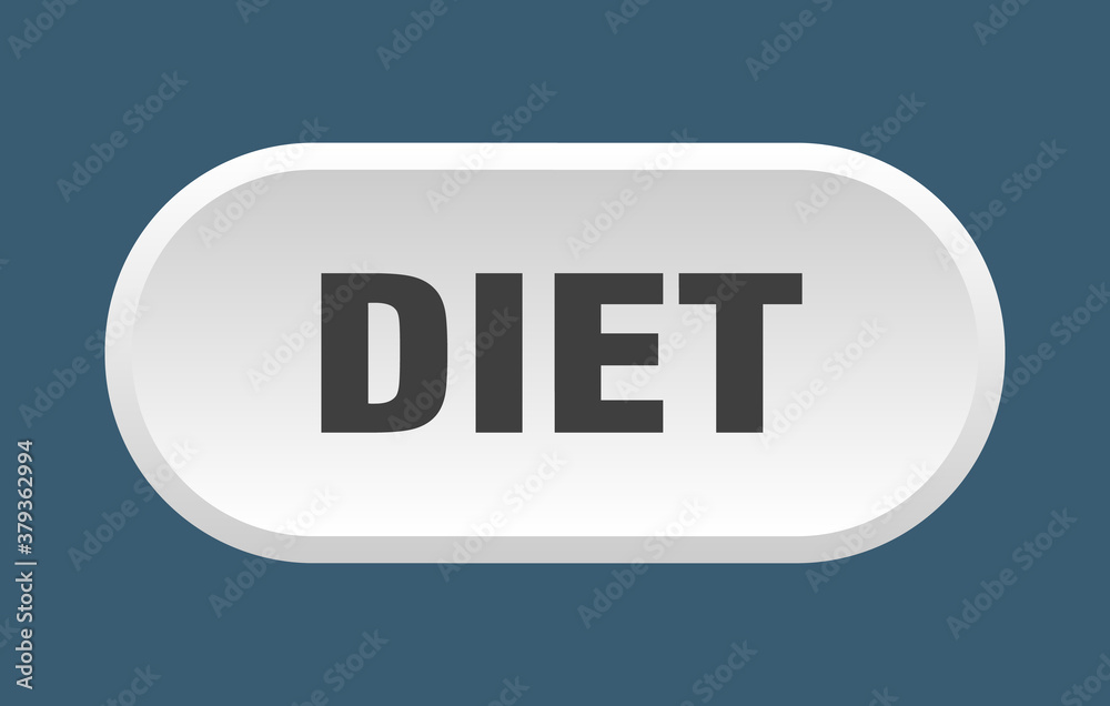 diet button. rounded sign on white background diet button. rounded sign on white background
