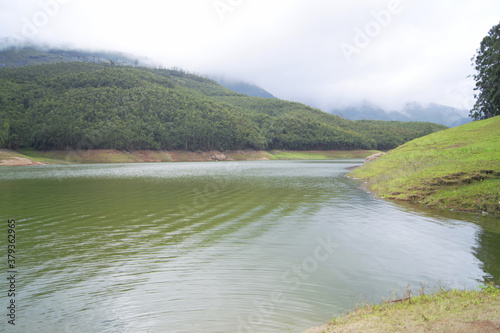 Kundala lake in Munnar which is formed by the three rivers namely nallathani kundala and periyar in kerala India