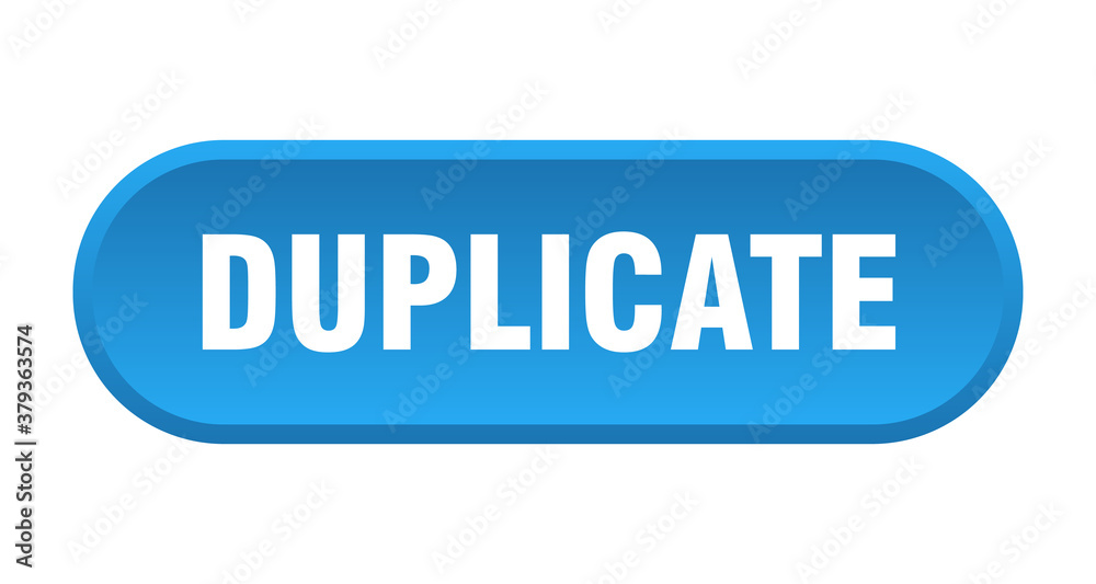 duplicate button. rounded sign on white background duplicate button. rounded sign on white background