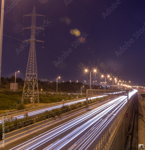 Cars on an highway