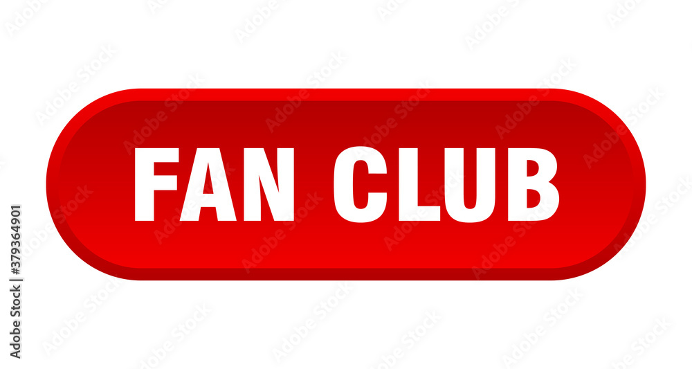 fan club button. rounded sign on white background fan club button. rounded sign on white background