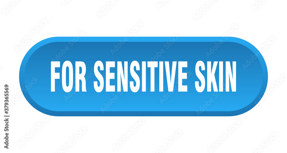 for sensitive skin button. rounded sign on white background for sensitive skin button. rounded sign on white background