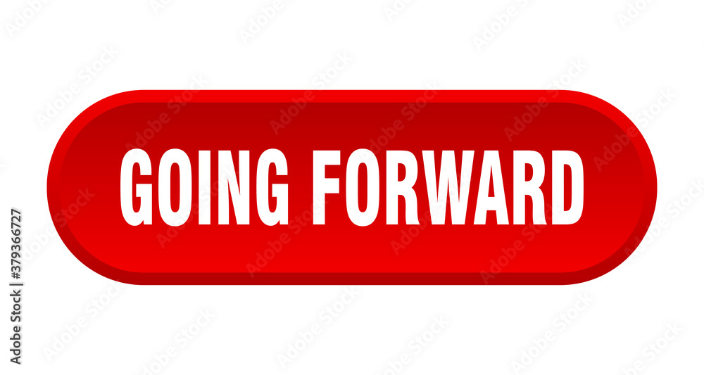 going forward button. rounded sign on white background going forward button. rounded sign on white background