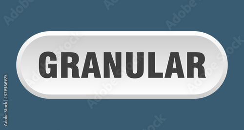 granular button. rounded sign on white background