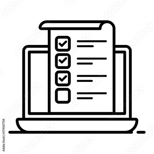 
Online claim icon in editable flat style 
