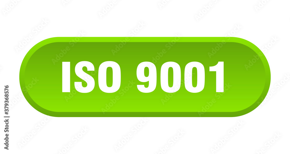 iso 9001 button. rounded sign on white background iso 9001 button. rounded sign on white background