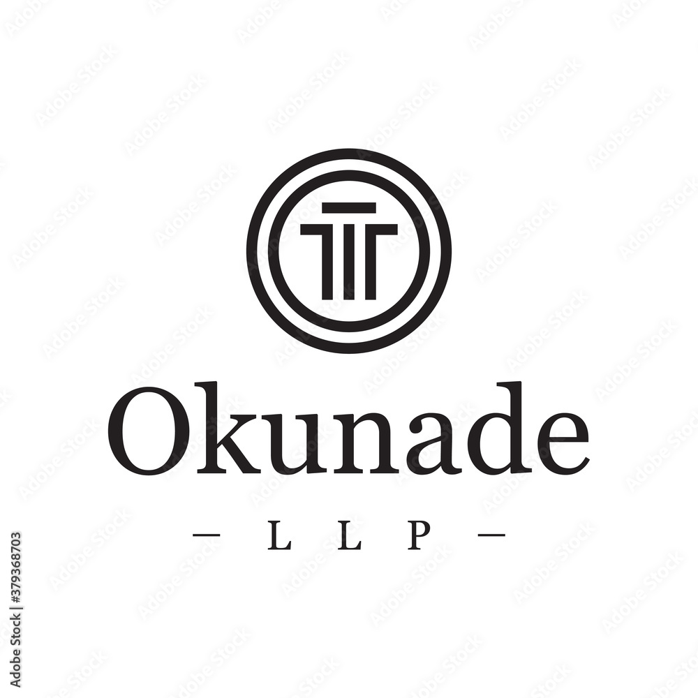 Letter O law firm logo design vector Letter O law firm logo design vector