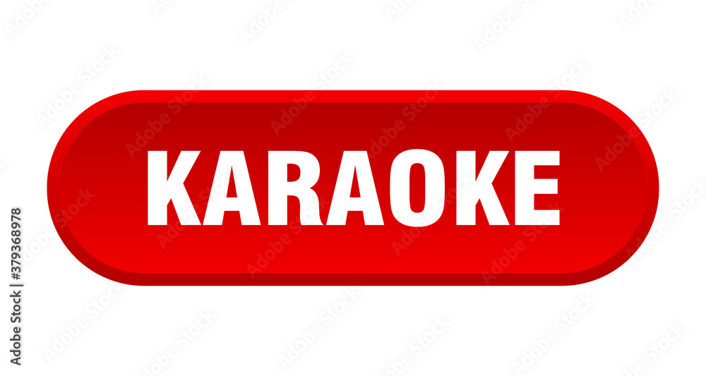 karaoke button. rounded sign on white background karaoke button. rounded sign on white background