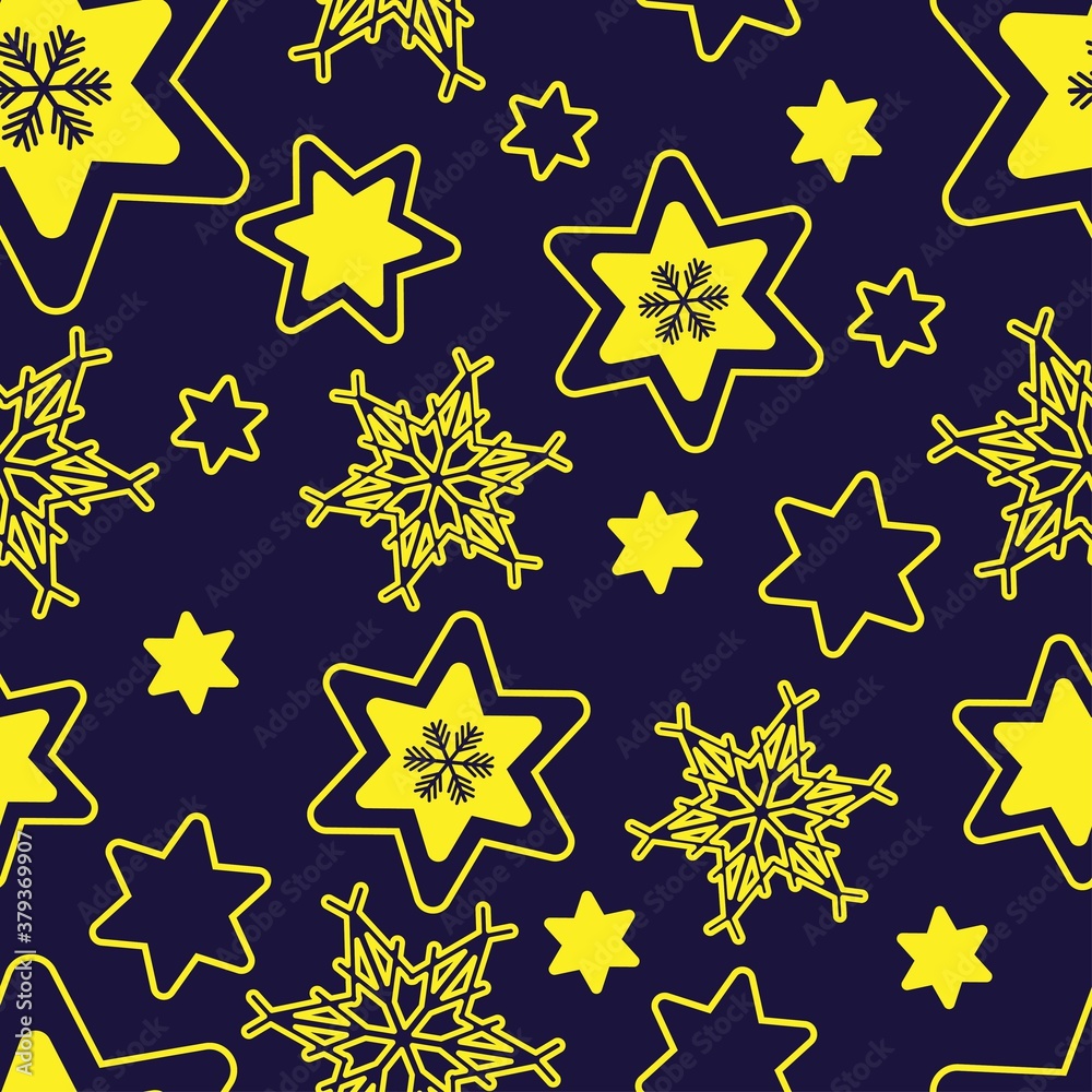 New Year and Christmas seamless pattern. New Year and Christmas seamless pattern.