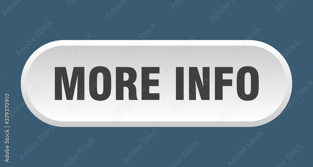 more info button. rounded sign on white background more info button. rounded sign on white background