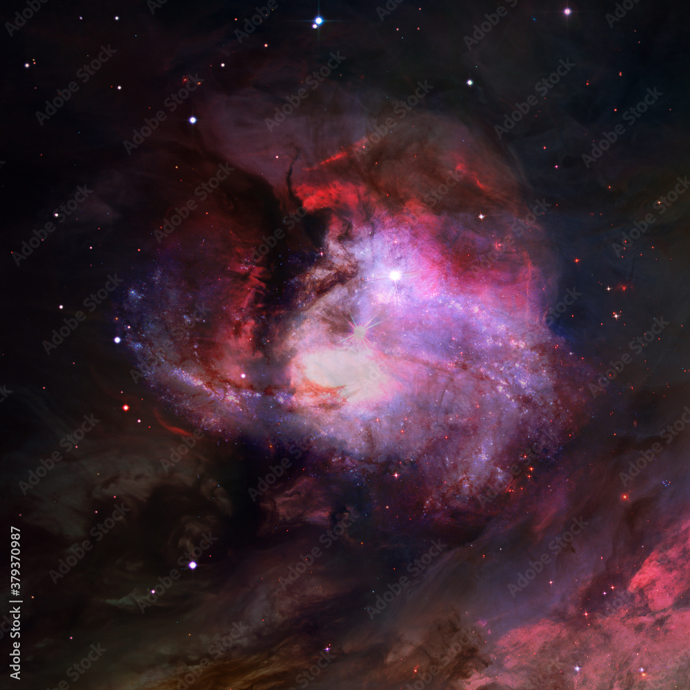 Nebula and stars in cosmos space. Elements of this image furnished by NASA Nebula and stars in cosmos space. Elements of this image furnished by NASA