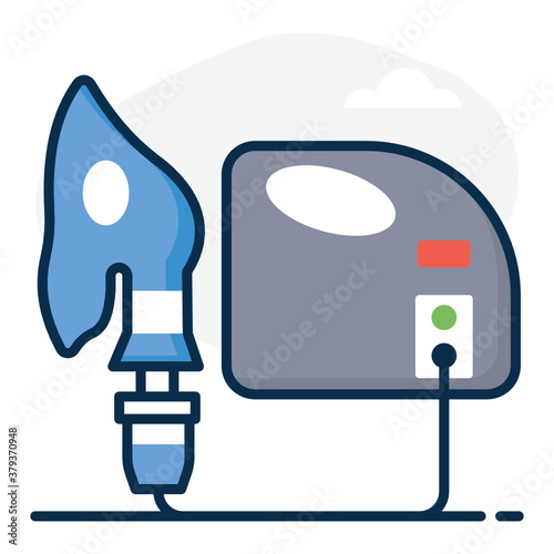 
Device with a heating element to vaporize liquid, nebulizer
