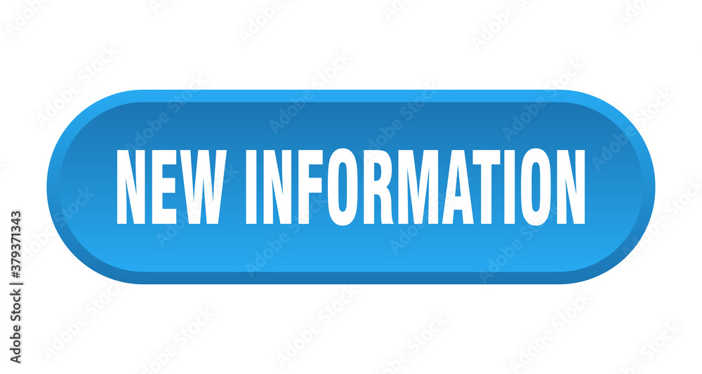 new information button. rounded sign on white background new information button. rounded sign on white background