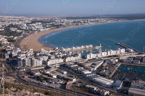 Vista de la ciudad de Agadir desde la vieja Kasbah