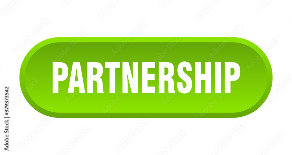 partnership button. rounded sign on white background partnership button. rounded sign on white background