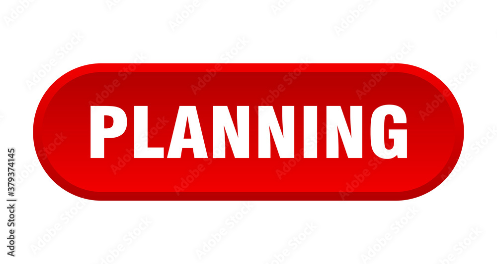 planning button. rounded sign on white background planning button. rounded sign on white background