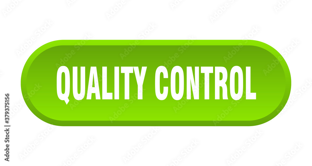 quality control button. rounded sign on white background quality control button. rounded sign on white background