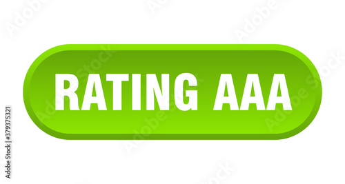 rating aaa button. rounded sign on white background