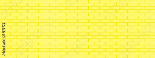 Yellow brick wall abstract background colorful with lighting texture wallpaper pattern seamless art graphic design vector illustration scenery 