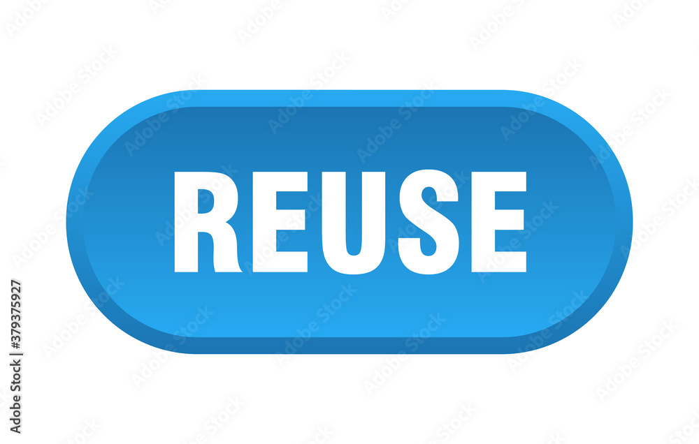 reuse button. rounded sign on white background reuse button. rounded sign on white background