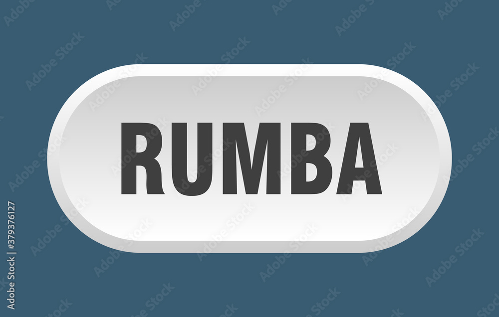 rumba button. rounded sign on white background rumba button. rounded sign on white background