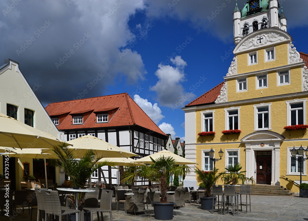 Fototapeta premium Die Altstadt von Verden an der Aller, Niedersachsen