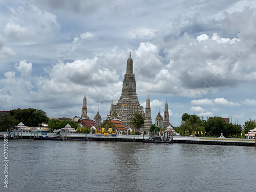 View across river towards Wat Arun