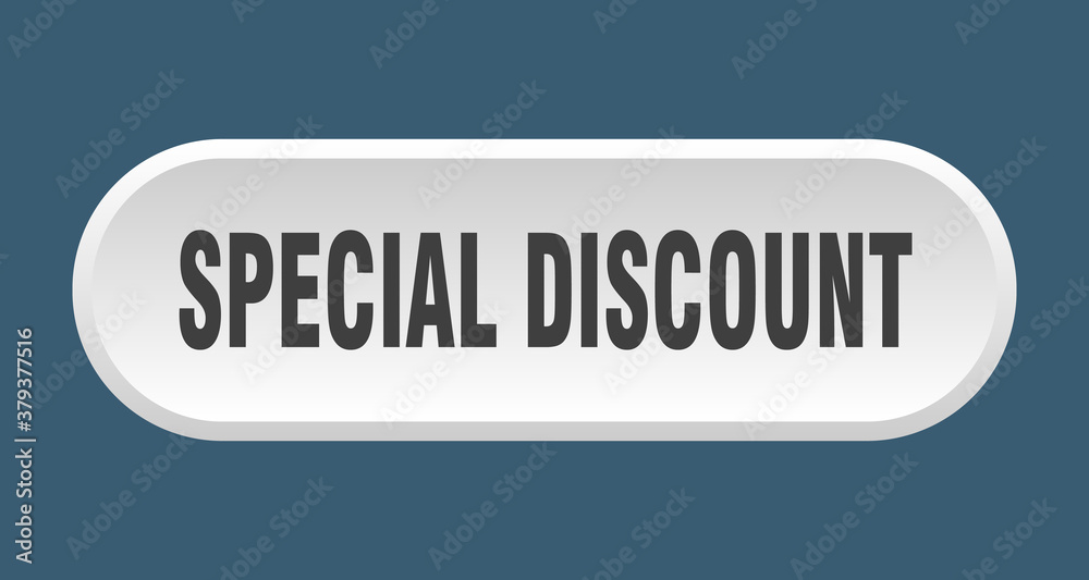 special discount button. rounded sign on white background special discount button. rounded sign on white background