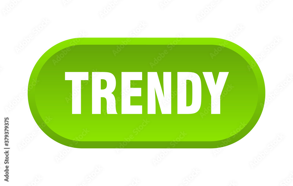 trendy button. rounded sign on white background trendy button. rounded sign on white background