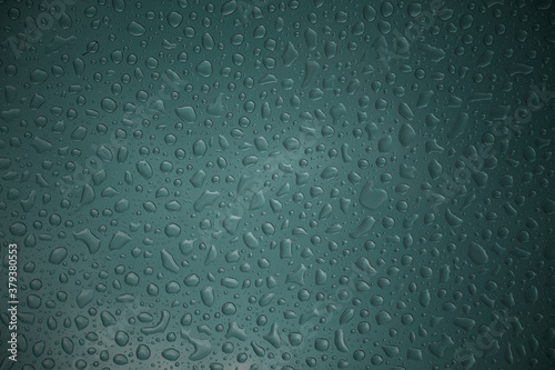Water drop on glass, background and texture