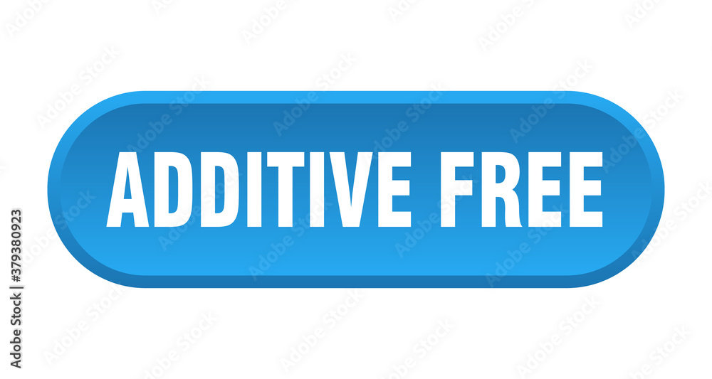 additive free button. rounded sign on white background additive free button. rounded sign on white background