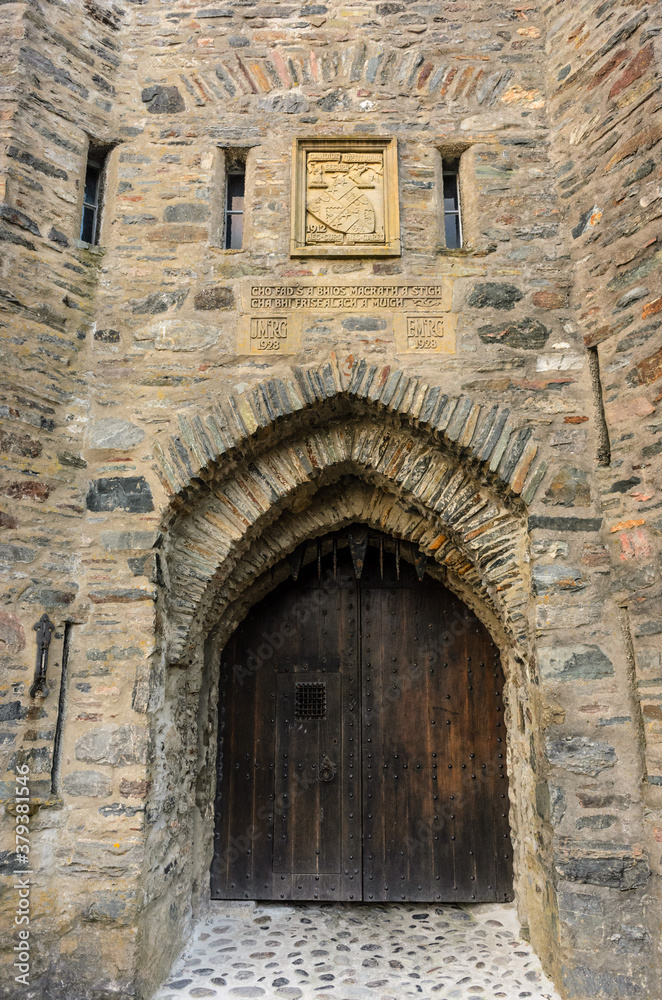 Eilean Donan Castle, door to the castle, Scotland