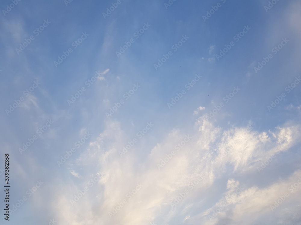 blue sky with clouds