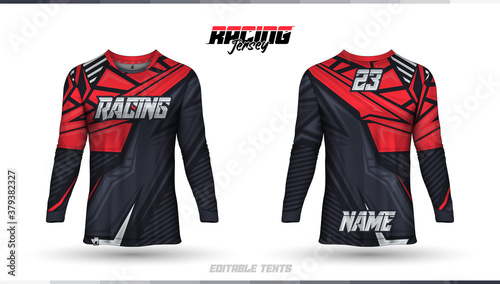 T-shirt template, racing jersey design, soccer jersey