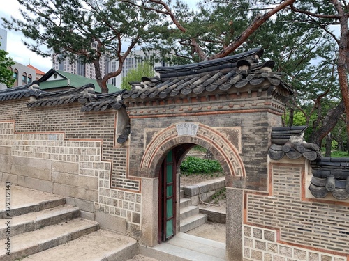 Gate of the palace in korea