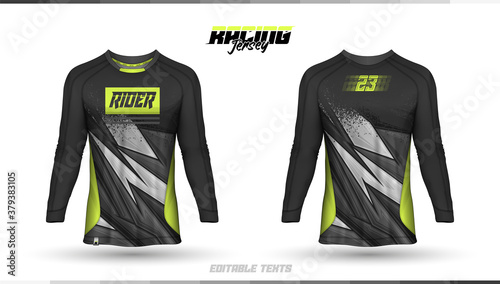 T-shirt template, racing jersey design, soccer jersey
