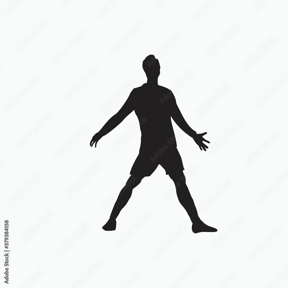 yes celebration - silhouette soccer goal celebration - shot, dribble, celebration and move in soccer