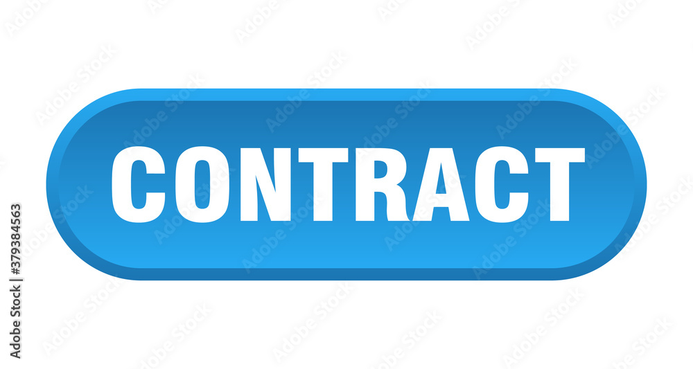 contract button. rounded sign on white background contract button. rounded sign on white background