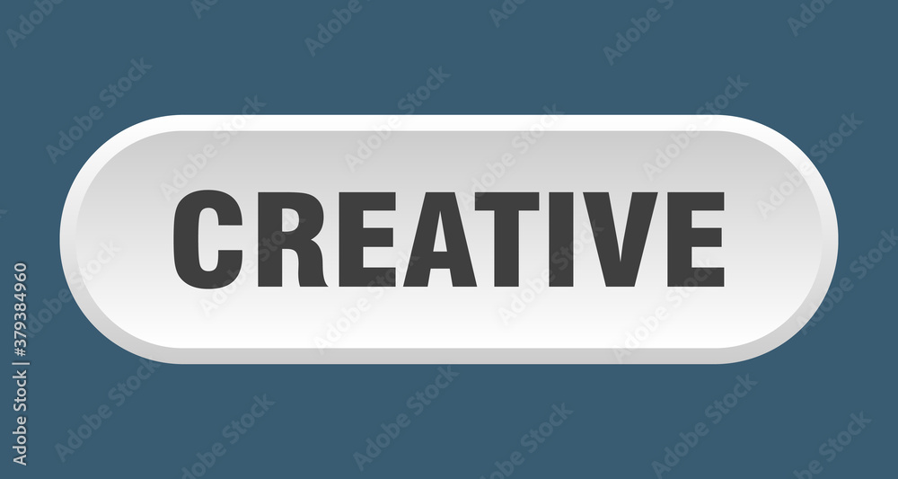 creative button. rounded sign on white background