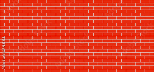 Abstract empty background brick wall view Funny vector block stone icons or signs for texture banner or wallpaper Urban home place or office interiors and floor side Color stripes. Red