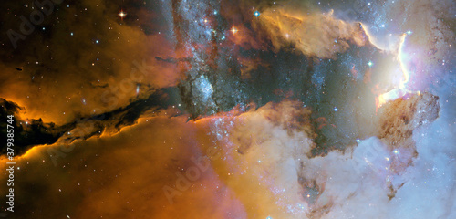 Fototapeta Naklejka Na Ścianę i Meble -  Nebula and stars in deep space. Elements of this image furnished by NASA