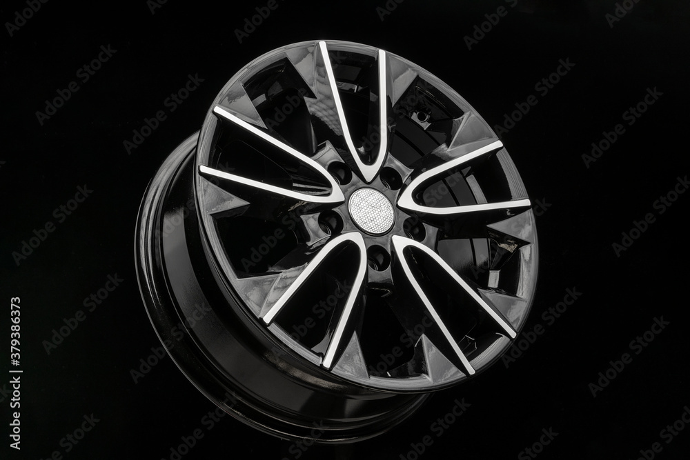 black alloy wheel, auto parts and auto tuning