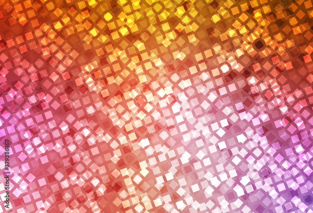 Light Pink, Yellow vector pattern in square style. Light Pink, Yellow vector pattern in square style.