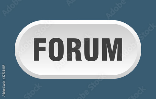 forum button. rounded sign on white background © Aquir