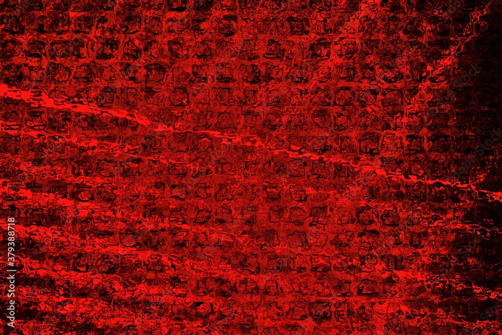 Red and black rippling mosaic. Abstract background for design and decoration. Red and black rippling mosaic. Abstract background for design and decoration.