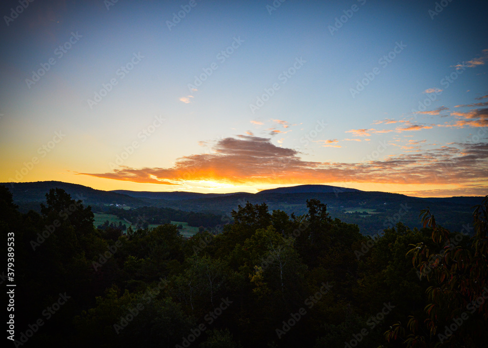 Sunrise over the mountains
Quarry Hill, Pownal VT 9.20.20